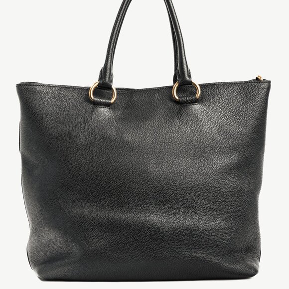 Prada Nero Vitello Phenix Leather Shopping Tote - Picture 4 of 11